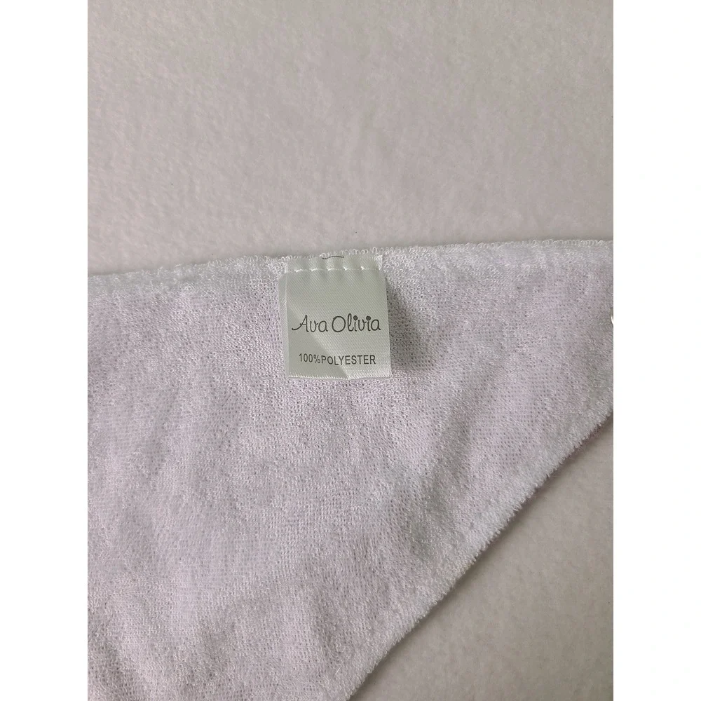 Ava Olivia Bandana Bib Kids OS Pink Muslin Terry Cloth Snap Accessory